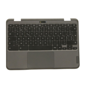 AZERTY Belgian Layout 5M11C88988 Lenovo Chromebook 300e/500e 2-in-1 3rd Gen Palmrest w/Touchpad Keyboard Assembly