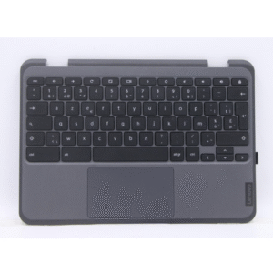 AZERTY Belgian Layout 5M11C94713 Lenovo Chromebook 300e 2-in-1 3rd Gen Palmrest w/Keyboard Touchpad Assembly Gray